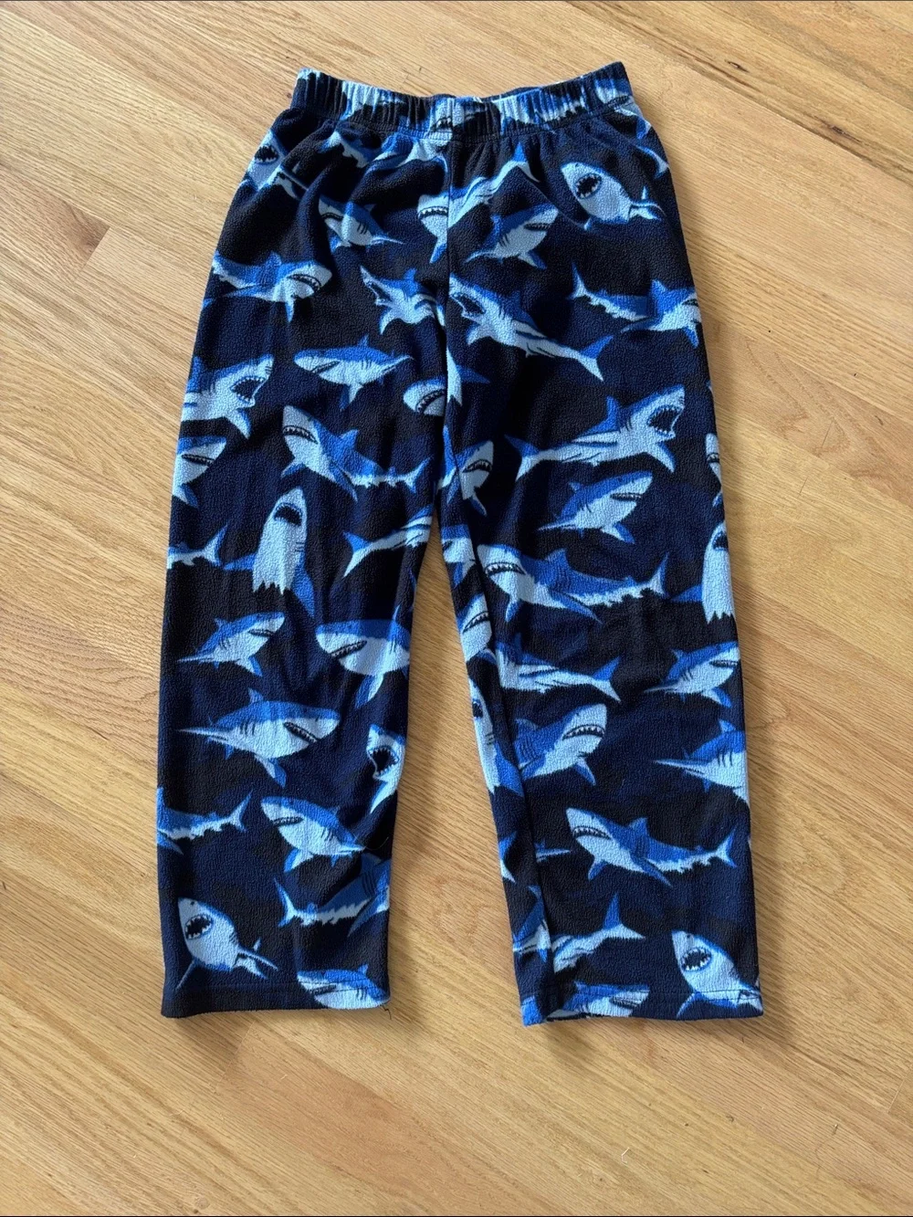 The Children's Place Navy Blue Shark Fleece Pajama Pants